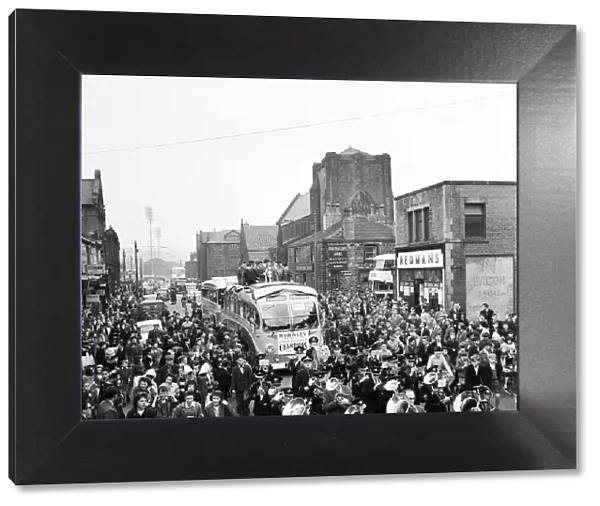 Burnley celebrate their first League Championship since 1921 with with a victory parade