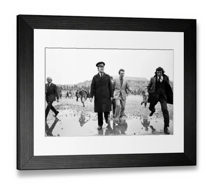 Framed Print : Shrove Tuesday and Ash Wednesday herald, in Ashbourne, Derbyshire