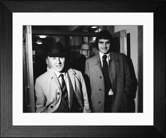 Framed Print : Larry Lloyd Liverpool centre half smiles as he leaves FA Headquarters at Lancaster Gate Framed Print : Larry Lloyd Liverpool centre half smiles as he leaves FA Headquarters at Lancaster Gate