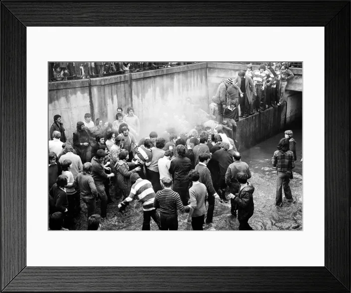 Framed Print : Shrove Tuesday and Ash Wednesday herald, in Ashbourne, Derbyshire Framed Print : Shrove Tuesday and Ash Wednesday herald, in Ashbourne, Derbyshire