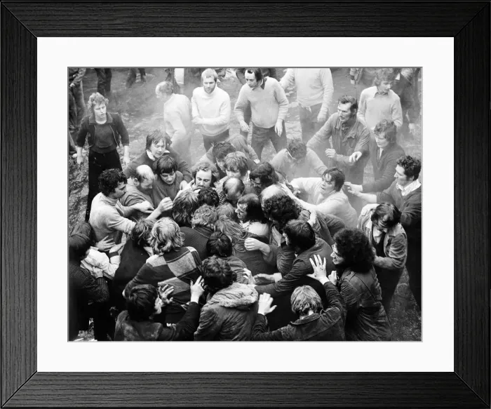 Framed Print : Shrove Tuesday and Ash Wednesday herald, in Ashbourne, Derbyshire Framed Print : Shrove Tuesday and Ash Wednesday herald, in Ashbourne, Derbyshire