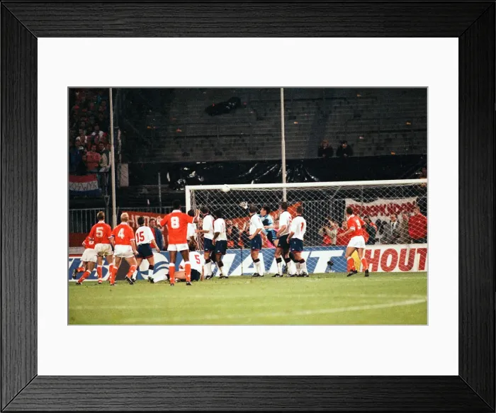 Framed Print : Holland 2-0 England World Cup Qualifier, football match at the de Kuip Stadium in Framed Print : Holland 2-0 England World Cup Qualifier, football match at the de Kuip Stadium in