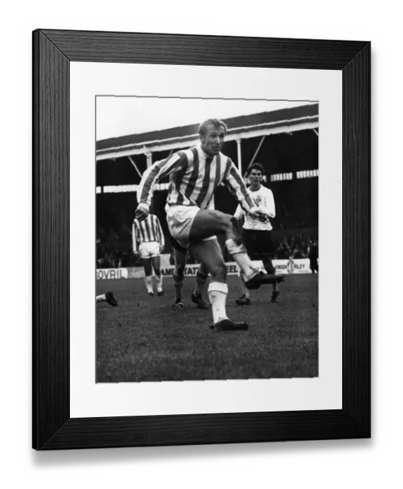 Framed Print : Stoke City v Burnley league match at the Victoria Ground 12th October 1968