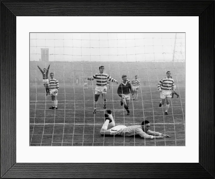 Framed Print : Old firm derby in the Scottish league match at Celtic Park. Celtic 5 v Rangers 1 Framed Print : Old firm derby in the Scottish league match at Celtic Park. Celtic 5 v Rangers 1