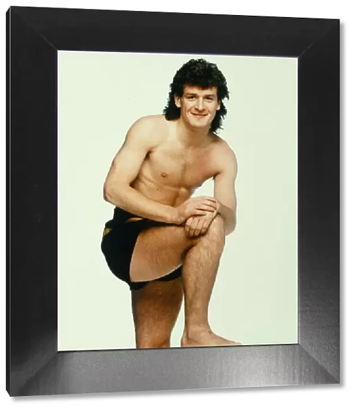 Manchester United footballer mark Hughes poses in the Daily Mirror Studios
