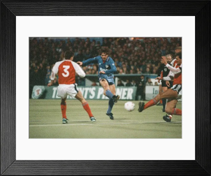 Framed Print : Littlewoods Cup. Oldham Athletic 3-1 Arsenal 22-11-1989. 22nd November 1989 Framed Print : Littlewoods Cup. Oldham Athletic 3-1 Arsenal 22-11-1989. 22nd November 1989