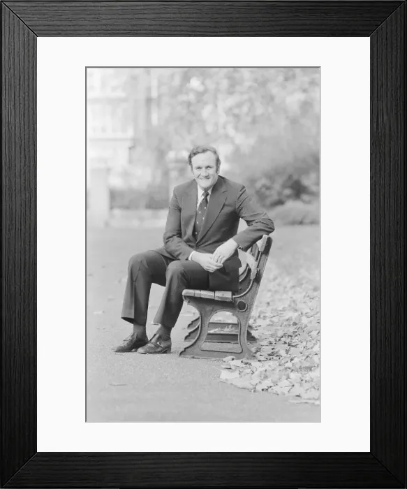Framed Print : England Football Manager Don Revie seen here taking the air in Kensington Gardens Framed Print : England Football Manager Don Revie seen here taking the air in Kensington Gardens