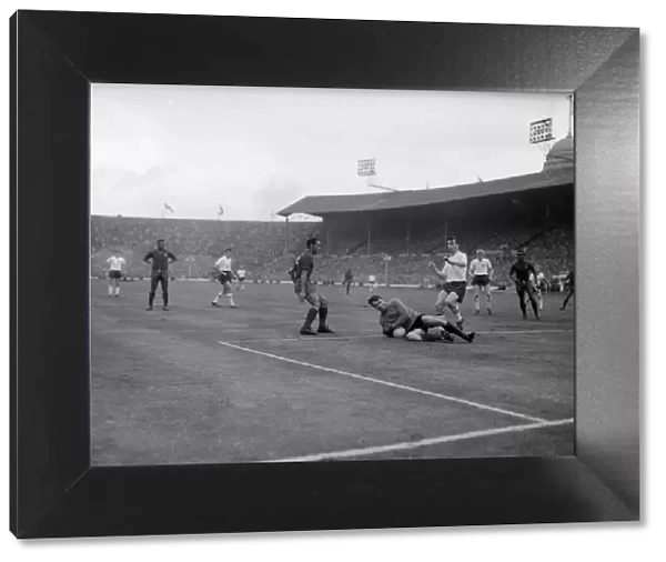 1962 World Cup Qualifying match at Wembley Stadium. England 2 v Portugal 0