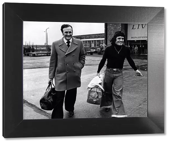 Don Revie Manager England team seen here at Liverpool Airport with Kevin Keegan
