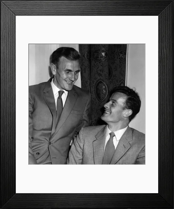 Framed Print : Don Revie Sept 1959 and Alan Shackleton Leeds United manager