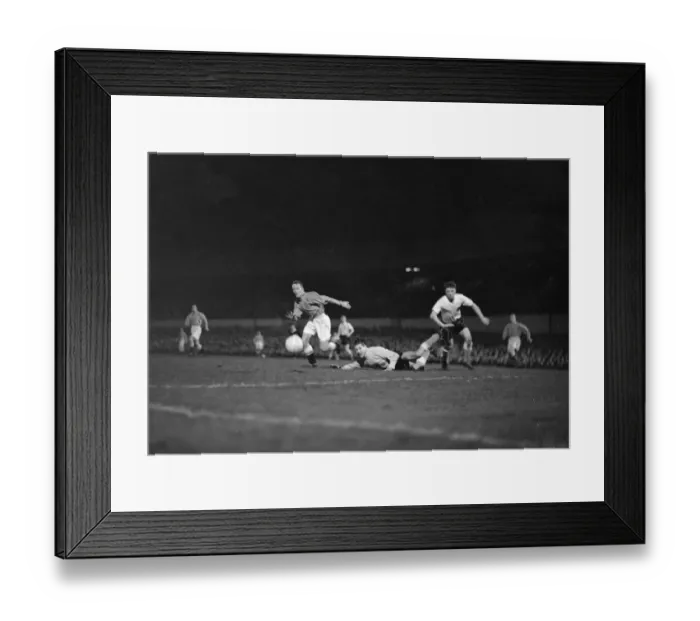 Framed Print : 1958 World Cup Qualifying match at Molineux, Wolverhampton. England 5 v Denmark 2 Framed Print : 1958 World Cup Qualifying match at Molineux, Wolverhampton. England 5 v Denmark 2