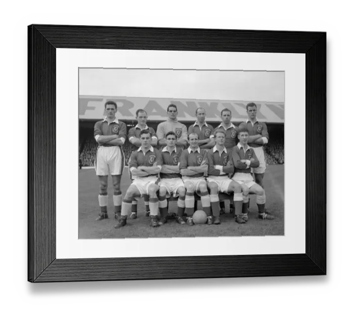 Framed Print : Home Championship International and 1954 World Cup Qualifying match at Ninian Park