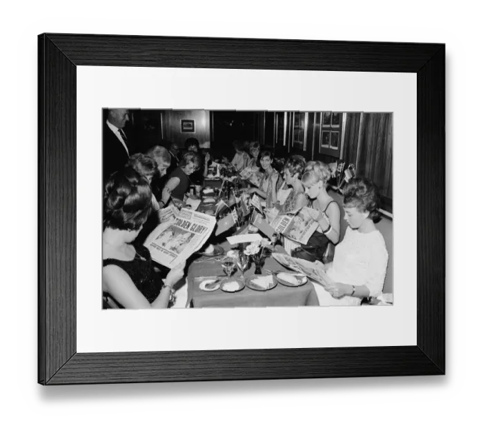Framed Print : 1966 World Cup Tournament in England. A World cup banquet was held for Framed Print : 1966 World Cup Tournament in England. A World cup banquet was held for