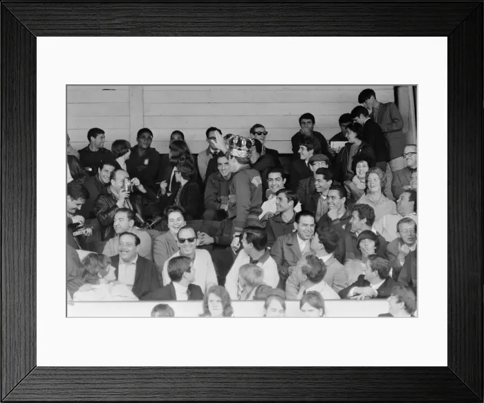Framed Print : 1966 World Cup Tournament in England. Portugal World Cup Squad visit to watch a Framed Print : 1966 World Cup Tournament in England. Portugal World Cup Squad visit to watch a