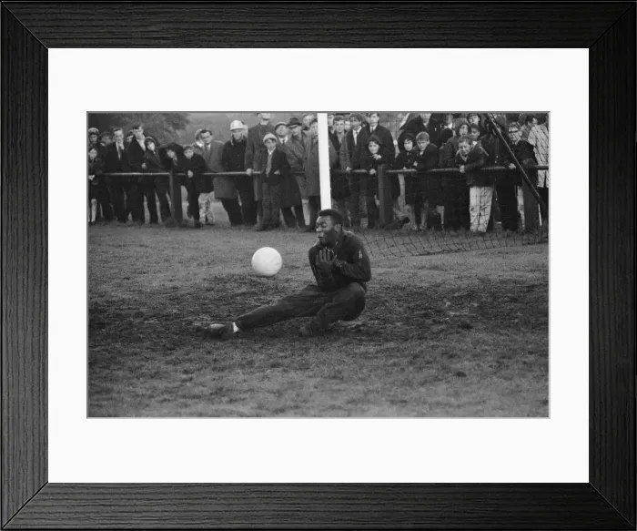 Framed Print : 1966 World Cup Tournament in England. Star of the Brazil football team Edson Framed Print : 1966 World Cup Tournament in England. Star of the Brazil football team Edson