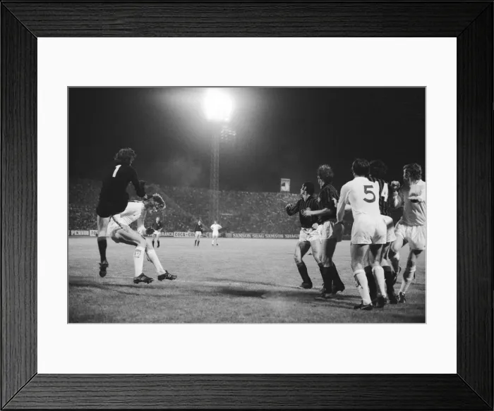 Framed Print : 1973 European Cup Winners Cup Final at the Kaftanzoglio Stadium in Thessaloniki, Greece Framed Print : 1973 European Cup Winners Cup Final at the Kaftanzoglio Stadium in Thessaloniki, Greece