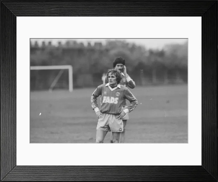 Framed Print : Denmark international footballer Allan Simonsen training with his new team Charlton Framed Print : Denmark international footballer Allan Simonsen training with his new team Charlton