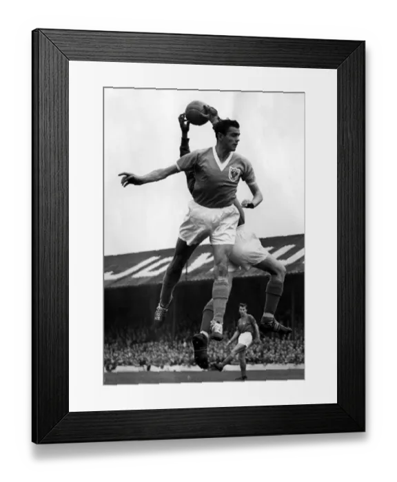 Framed Print : Blackpool v Portsmouth league match at Bloomfield Road 143th September 1958