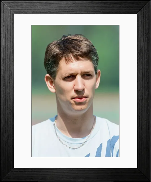 Framed Print : Gary Lineker England Football Player pictured ahead of friendly against Brazil at Wembley Framed Print : Gary Lineker England Football Player pictured ahead of friendly against Brazil at Wembley