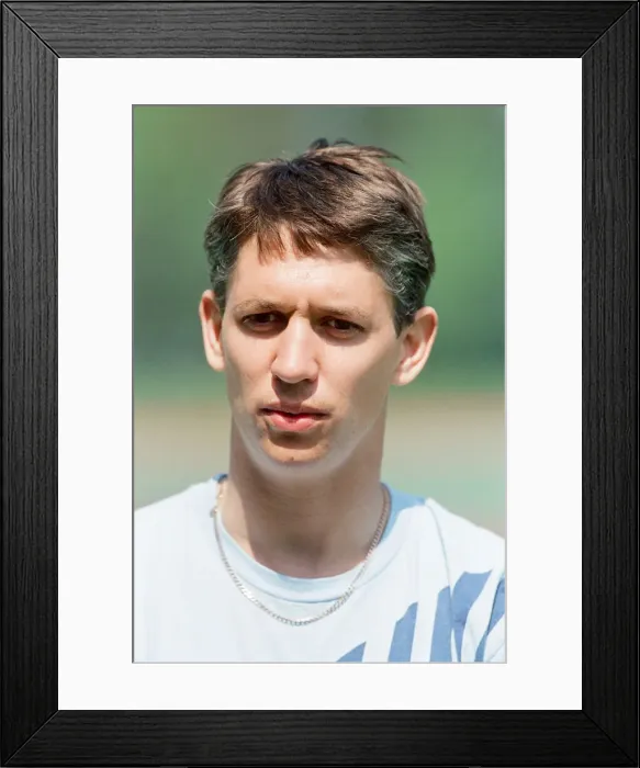 Framed Print : Gary Lineker England Football Player pictured ahead of friendly against Brazil at Wembley Framed Print : Gary Lineker England Football Player pictured ahead of friendly against Brazil at Wembley