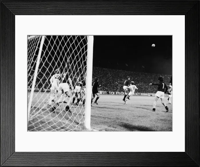 Framed Print : 1973 European Cup Winners Cup Final at the Kaftanzoglio Stadium in Thessaloniki, Greece