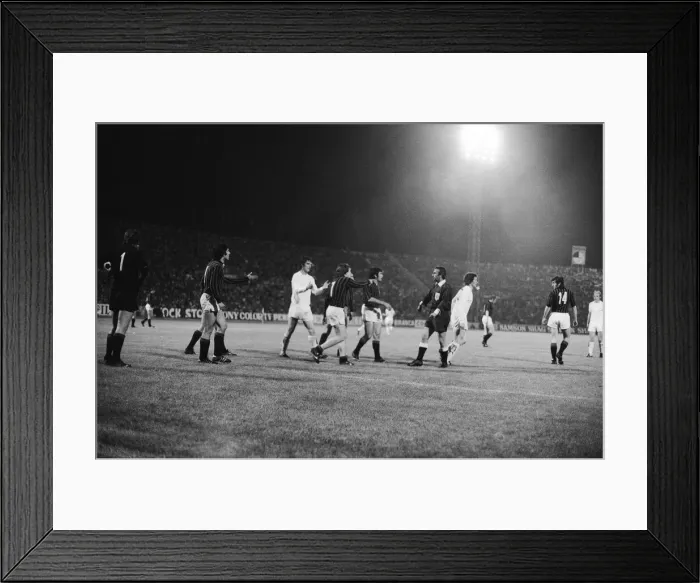 Framed Print : 1973 European Cup Winners Cup Final at the Kaftanzoglio Stadium in Thessaloniki, Greece Framed Print : 1973 European Cup Winners Cup Final at the Kaftanzoglio Stadium in Thessaloniki, Greece