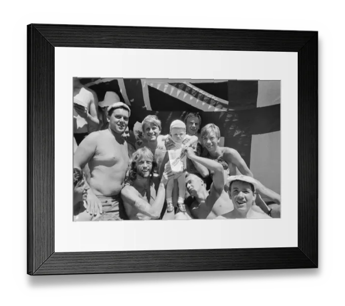 Framed Print : 1982 World Cup Finals in Spain. English fans during the tournament Framed Print : 1982 World Cup Finals in Spain. English fans during the tournament