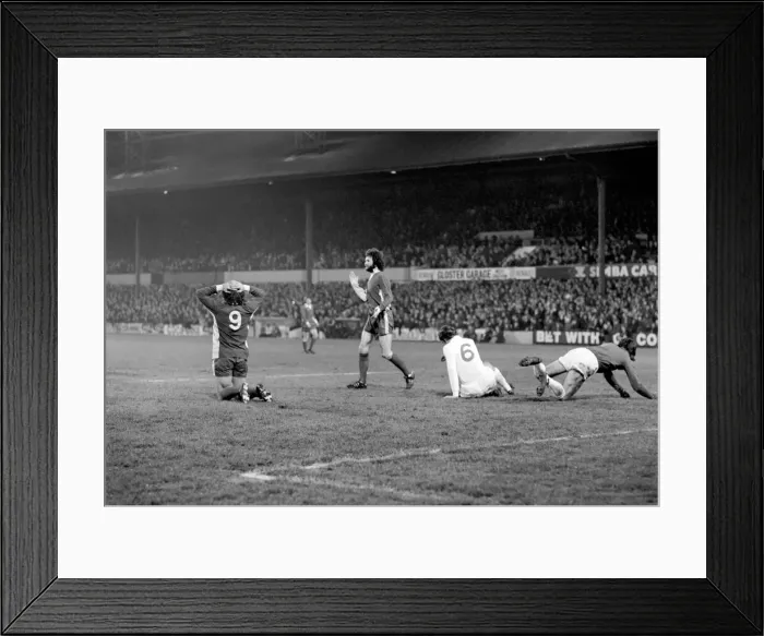 Framed Print : Football: Wimbledon F. C. vs. Leeds United F. C. Wimbledon