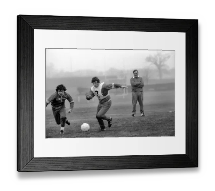 Framed Print : England team in private training at Arsenals training ground today at Colney Framed Print : England team in private training at Arsenals training ground today at Colney