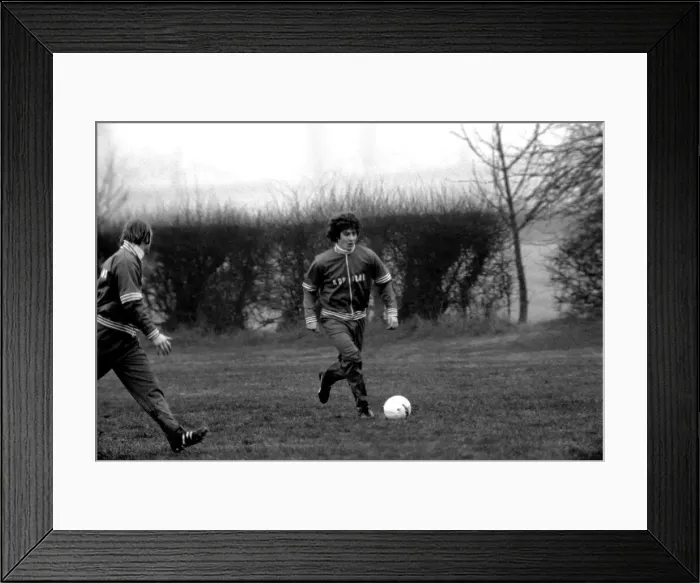 Framed Print : England team in private training at Arsenals training ground today at Colney Framed Print : England team in private training at Arsenals training ground today at Colney
