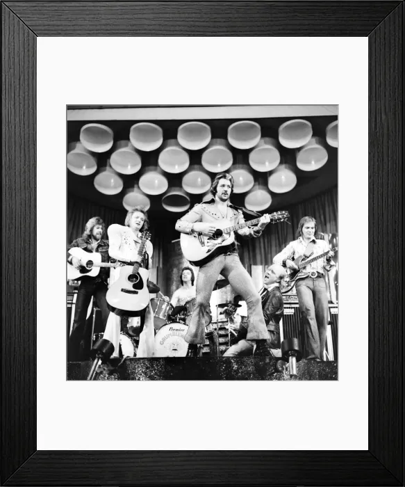 Framed Print : Frank Worthington and Grumbleweeds Pop Group. Leicester City Framed Print : Frank Worthington and Grumbleweeds Pop Group. Leicester City