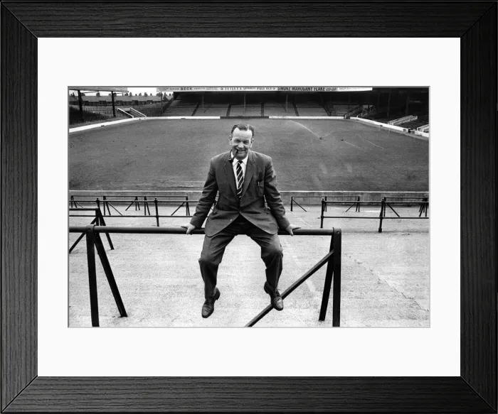 Framed Print : Manchester Citys new manager George Poyser. June 1963 P007344 Framed Print : Manchester Citys new manager George Poyser. June 1963 P007344