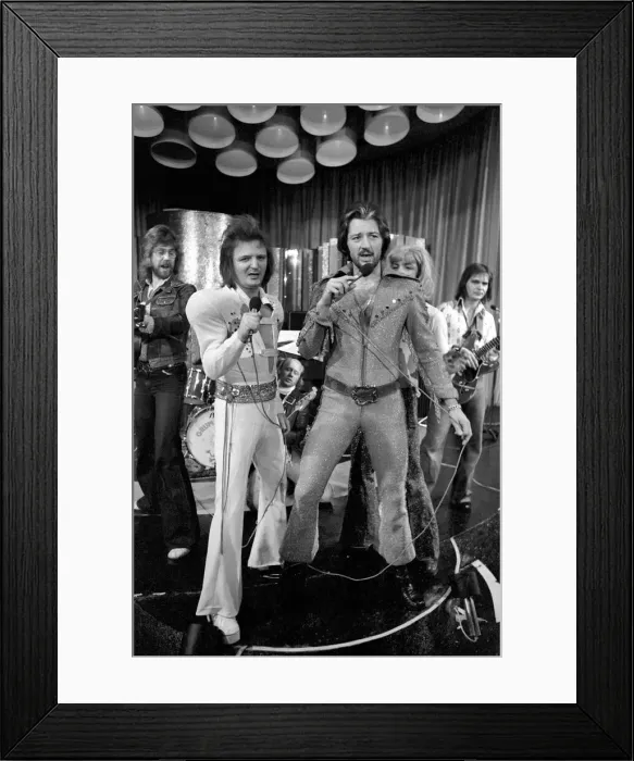 Framed Print : Frank Worthington and Grumbleweeds Pop Group. Leicester City Framed Print : Frank Worthington and Grumbleweeds Pop Group. Leicester City
