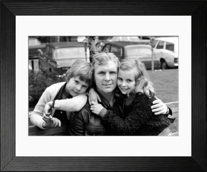 Framed Print : Birthday greetings for Bobby Moore the ex England Captain Framed Print : Birthday greetings for Bobby Moore the ex England Captain