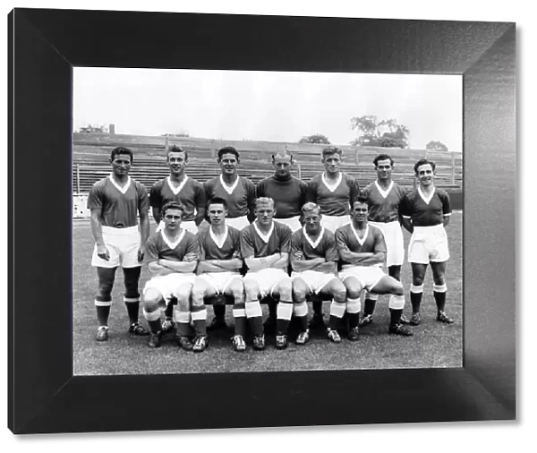 Leyton Orient Football Club pose for a team photograph. Back row