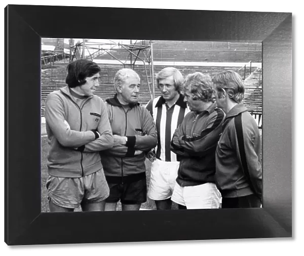Stoke F. C. Gordon Banks, Frank Mountford, Jimmy Greenhoff