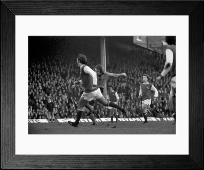 Framed Print : Football: Wolves (3) vs. Arsenal (0). Skipper Alan Ball