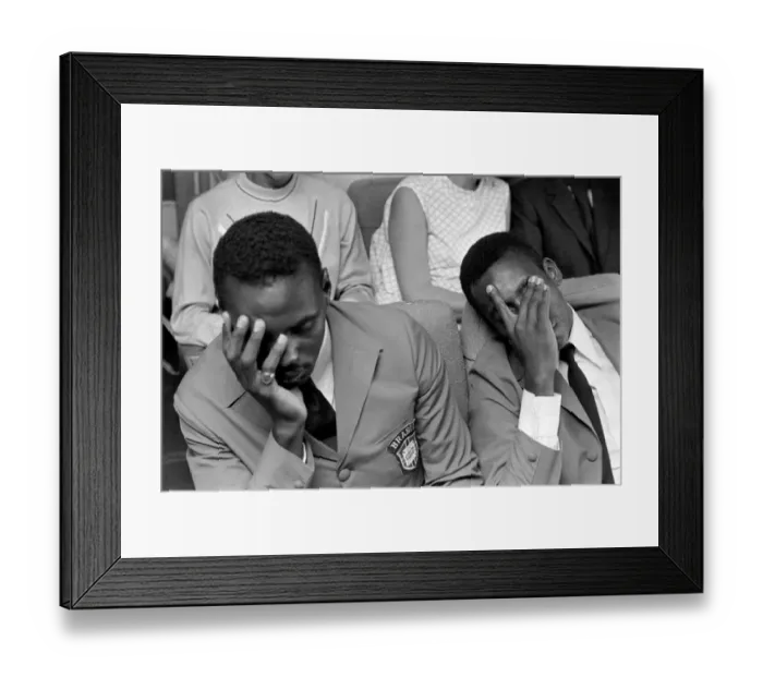 Framed Print : Brazilian players on their to Mexico City for World Cup Final
