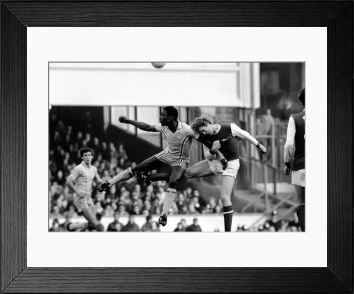 Framed Print : Sport: Football: Arsenal v. Coventry. Action from the match. February 1981 81-00513-096