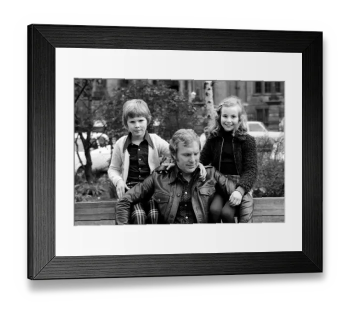 Framed Print : Birthday greetings for Bobby Moore the ex England Captain