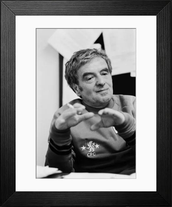 Framed Print : Chelsea Manager John Neal. 1st October 1981