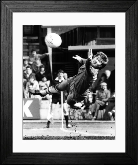 Framed Print : Watford v. Chelsea Chelsea goalkeeper Eddie Niedzwiecki in action