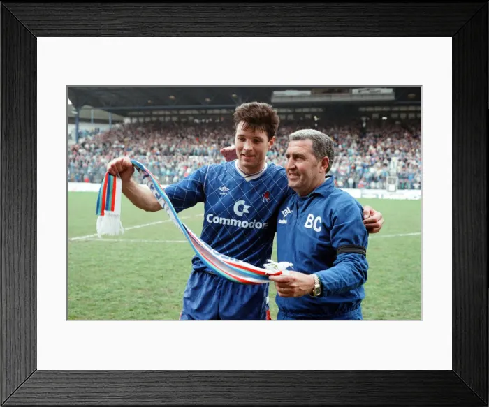 Framed Print : Chelsea v. Leeds United. 22nd April 1989