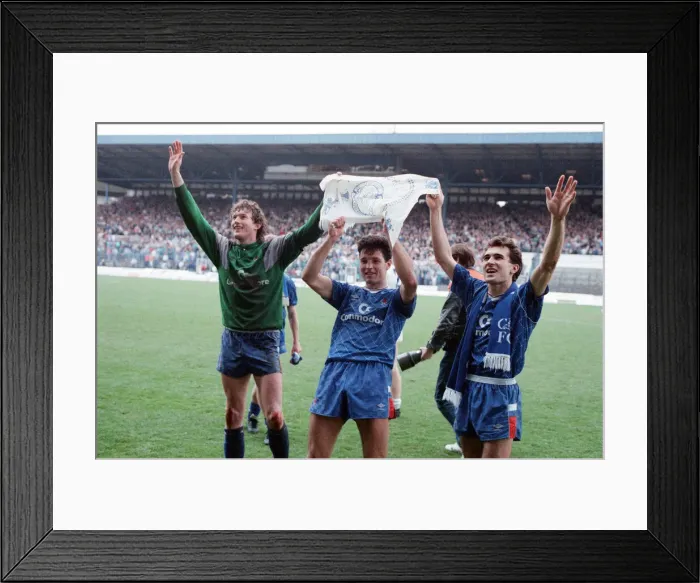 Framed Print : Chelsea v. Leeds United. 22nd April 1989 Framed Print : Chelsea v. Leeds United. 22nd April 1989