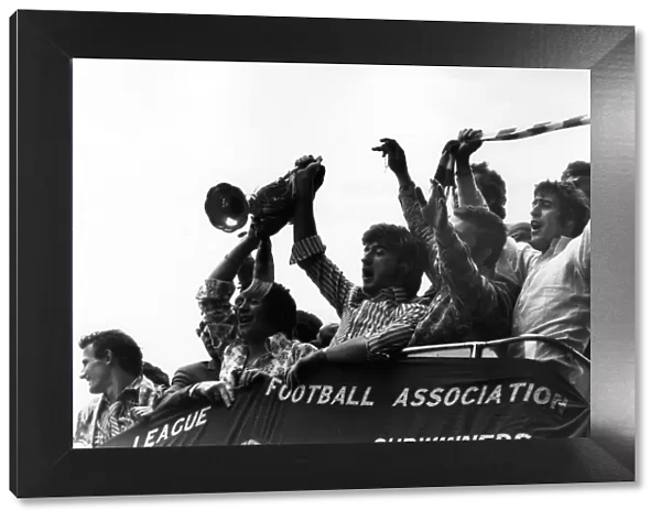 Cup Winners Cup Final 1971. Chelsea v. Real Madrid. Chelsea celebrate their victory