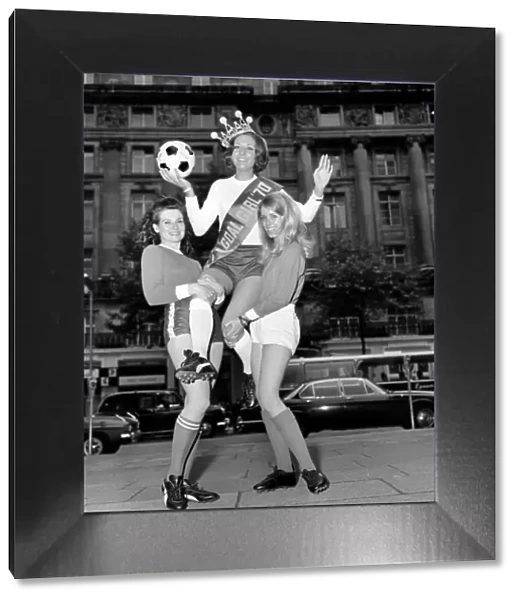 Miss Goal. BritainIs No. 1 Girl Football Fan. At the Waldorf Hotel in London Ten
