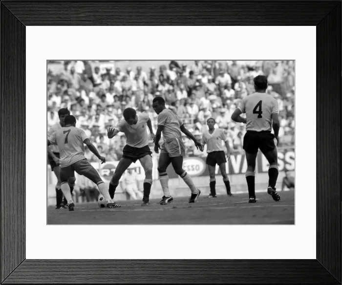 Framed Print : Brazil v. Uruguay: World Cup Semi-Final. July 1970 70-5871-014 Framed Print : Brazil v. Uruguay: World Cup Semi-Final. July 1970 70-5871-014