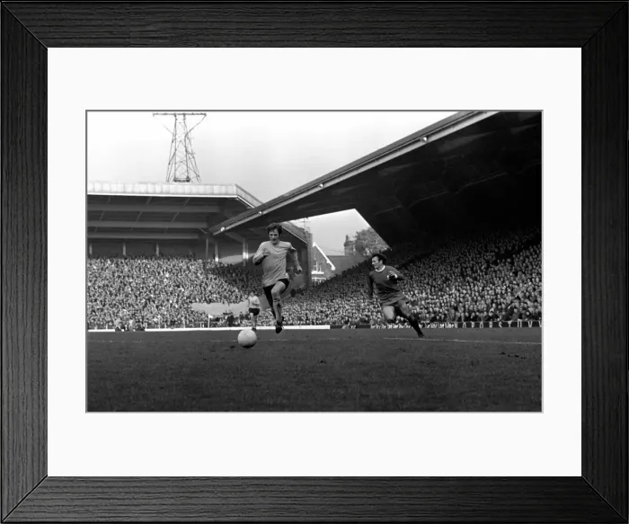 Framed Print : Sport: Football: Liverpool v. Southampton. Channon hits ball on the run to score Framed Print : Sport: Football: Liverpool v. Southampton. Channon hits ball on the run to score