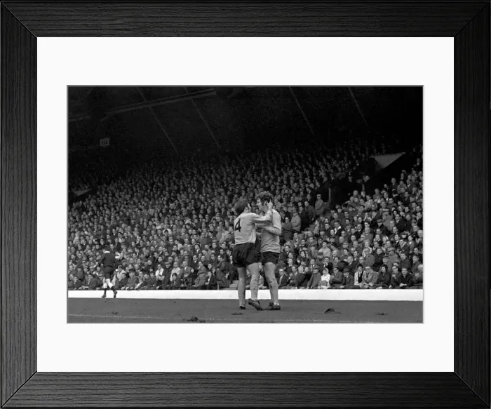 Framed Print : Sport: Football: Liverpool v. Southampton. Action from the match. October 1969 Z10377-004
