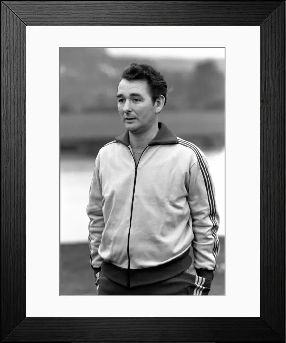 Framed Print : Brian Clough Nottingham Forest manager. January 1975 75-00170-001 Framed Print : Brian Clough Nottingham Forest manager. January 1975 75-00170-001